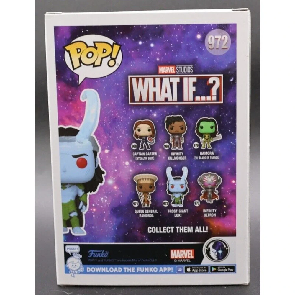 Funko Pop Marvel What If...? Frost Giant Loki #972 Vinyl Figure W/Soft Protector - Picture 3 of 6